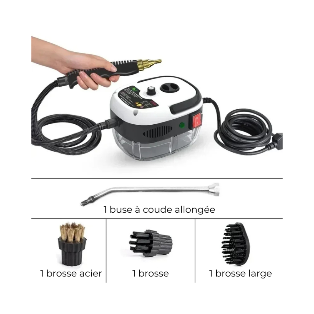 Nettoyeur vapeur haute pression Puissant & sans produit chimique